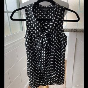 Whites House Black Market Polka Dot Blouse XS